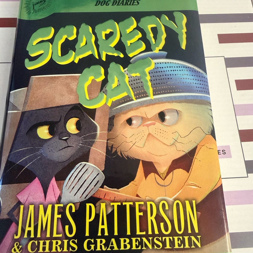 Scaredy Cat by James Patterson - Illustrated Book for Cat Lovers